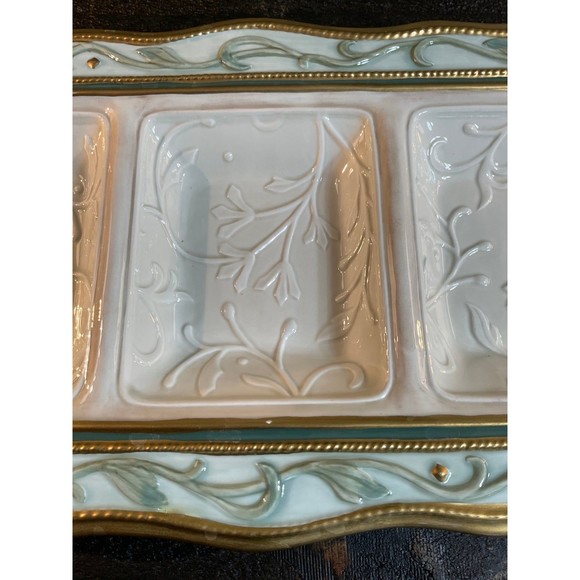 Fitz and Floyd Clairmont Christmas Serving Tray - Picture 4 of 4